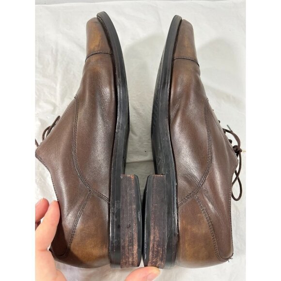 Cole Haan Brown Leather Cap Toe Oxfords Men's 10 - Picture 6 of 9